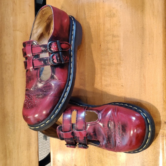 Dr. Martens Shoes - Dr.Martins Vintage rare Oxblood Y2K double strap Mary Jane size7uk/9us